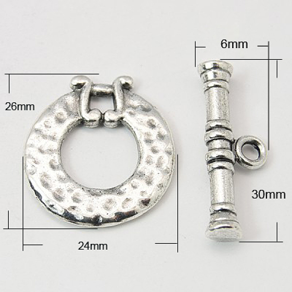 Tibetan Style Alloy Toggle Clasps