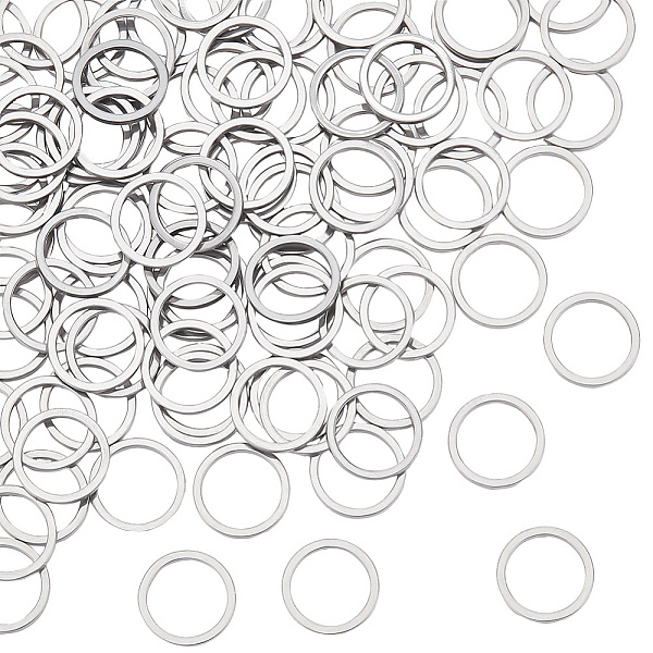 Unicraftale 100Pcs 304 Stainless Steel Linking Ring