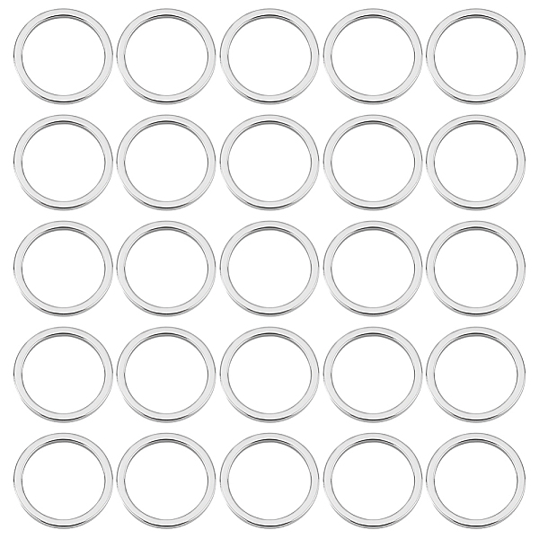 Unicraftale 100Pcs 304 Stainless Steel Linking Ring