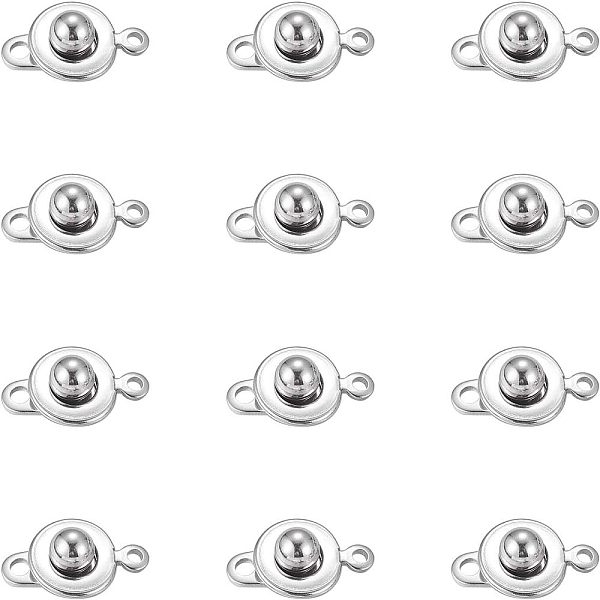 Unicraftale 304 Stainless Steel Snap Clasps