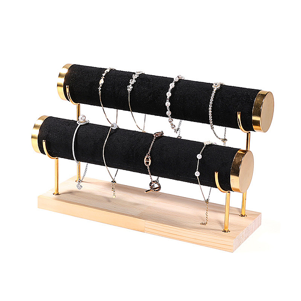 Velvet 2 T Bar Bracelet Display Rack