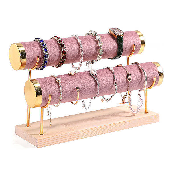 Velvet 2 T Bar Bracelet Display Rack