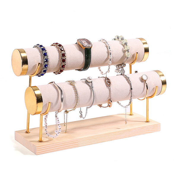 Velvet 2 T Bar Bracelet Display Rack