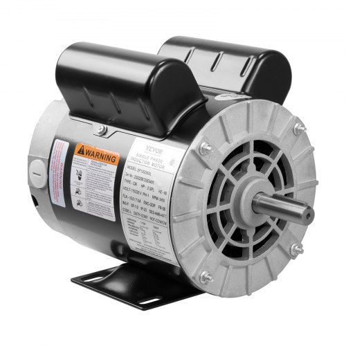 VEVOR 2HP SPL Air Compressor Motor, 115/230V, 15/7.5 Amps Electric Motor, 3450RPM 56 Frame, 5/8" Keyed Shaft, 1.88" Shaft Length for Air Compressors,