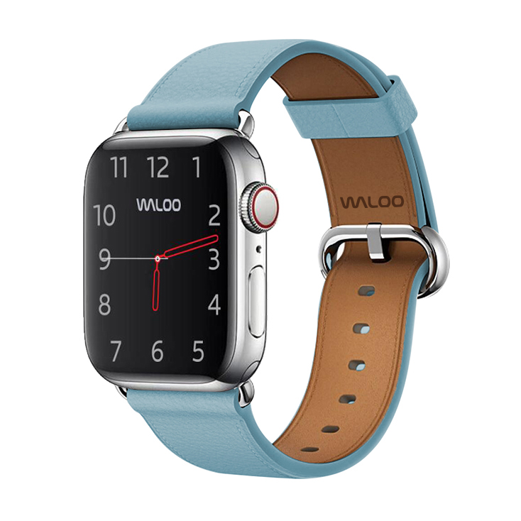 Waloo® Classic Leather Band for Apple Watch Series 1-7 - AQUA 38/40/41 MM