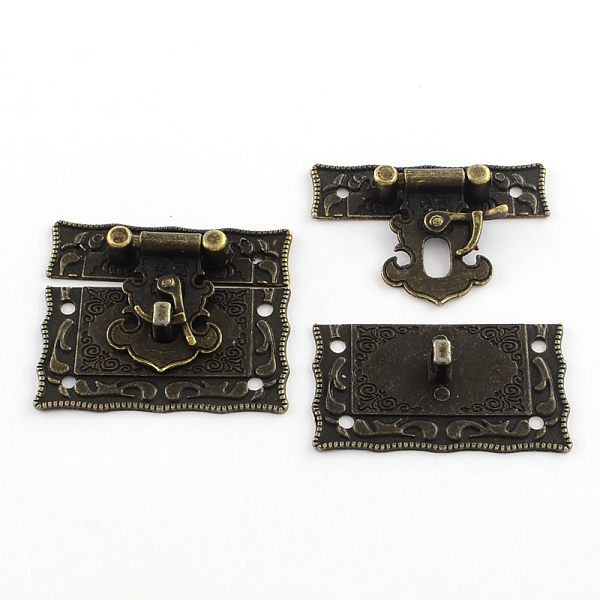 Wooden Box Lock Catch Clasps