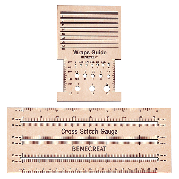 Wooden Knitting Measuring Tools Set