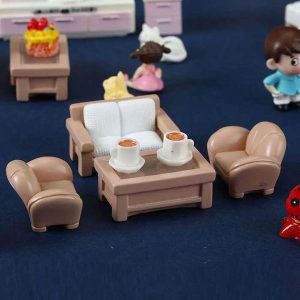 1 12 simulation furniture tv chair sofa armchair couch set miniatures furniture doll house accessories dollhouse furniture y240807