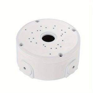 1pc Abs Plastic Ceiling Mount For Security Cameras - Wall-mounted, Round Organizer Box