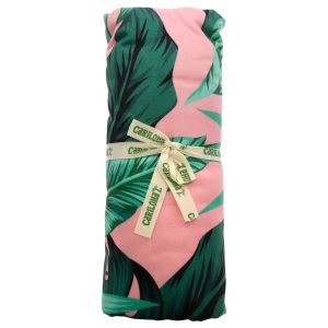 Cariloha® Round Bamboo Beach Towels - Round Bamboo Beach Towel - Palm Fern by