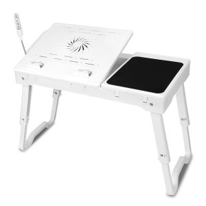 Foldable Laptop Table Desk - iMounTEK Foldable Laptop Table White