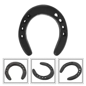 Horseshoe Decoration Shaped Plate Horseshoes Cast Iron Wall Decors Metal Tree Topper Sticker