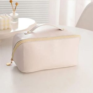 Large Capacity Travel Makeup Bag - White