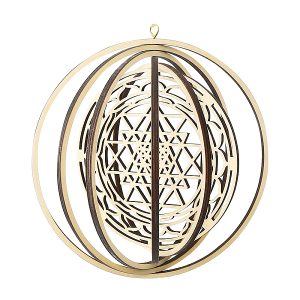 Natural Wood Meditation Symbol Pendant Decorations