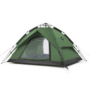 Naturehike Camping Tent, 3 Person 4 Person Pop up Tents for Camping, Easy Setup 3 Person 4 Person Instant Tent Forest green-3 Person 3 Person