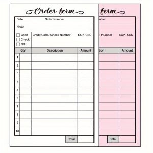 Order Book Sale Receipt Books Invoice Book For Business