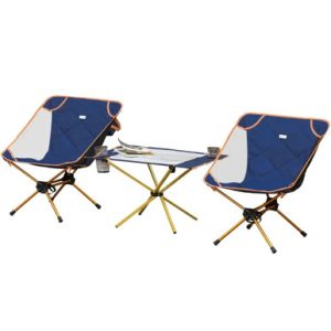 Outsunny® Camping Table and 2 Chairs Set