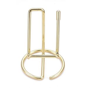 PandaHall Iron Mobile Phone Holders, Cell Phone Stand Holder, Universal Portable Tablets Holder, Golden, 100x73mm Iron