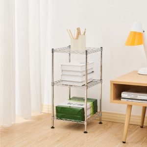 Steel Wire 3-Tier Shelving Tower