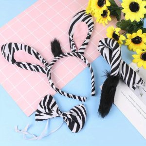 [top-] 3pcs/4pcs Set, , Tail And , Halloween Christmas Makeup Accessories