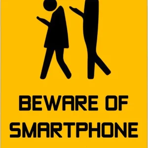 Beware Of Smartphone Zombies Tin Sign Retro Man Cave Vintage Metal Poster Plaque Sign for Home Restaurant Kitchen Wall Decor Bes