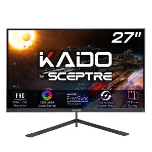 By Sceptre 27" Gaming Monitor 1920x1080 144hz Fast Ips 1ms Amd Freesync Premium Displayport Built-in Speakers Machine Black