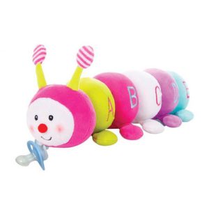 CuddlesMe™ Pacifier with Detachable Plush ABCs Learning Caterpillar