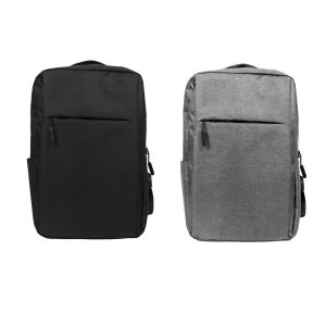 Padded Compact Laptop & Tablet Backpack with USB Charging Port (2-Pack) - (2Pack Backpacks) - J/KS-130 / BK-GY