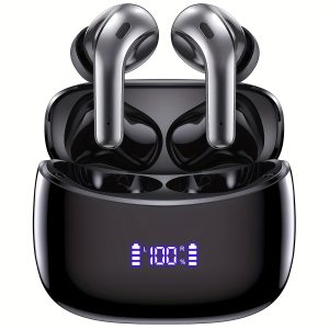 Wireless Earphones Wireless 60h Display, Wireless Charging , Earphones, In Ear , Suitable For Smartphones, Laptops, Tvs, Computers, , Christmas