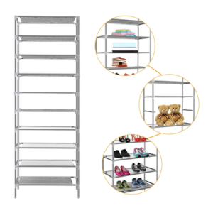 10-Tier Shoe Rack Shelving Unit