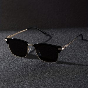 1pair Men's Metal Punk Fashion Glasses, Men's Fashion Fashion Glasses, Ideal Choice For Gifts