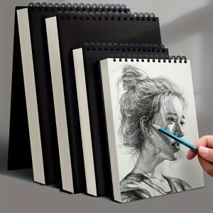 4pcs Sketchbooks, Top Spiral Bound Sketching Boards, 1pc Of 30 Sheets, Acid Free Art Sketchbooks Art Sketching Drawing Writing Paper For Beginner Artists As /christmas Gifts，5.82in*4.13inch