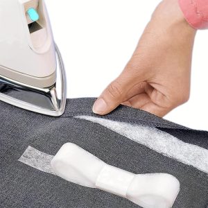 70 Yards Iron-on Fusible Hem Tape - No Sew Adhesive Fabric Tape For Hemming Clothes, Pants, Curtains, Diy Crafts, 0.59 Inch Width