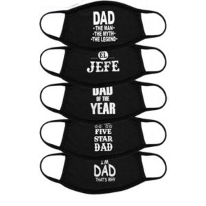Fabric Non-Medical Dad Masks (5 Pack) - Black