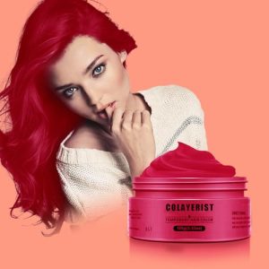 Hair Color Wax for Kids, Temporary Hair Color Dye, Hair Makeup Paint for Parties or Cosplay, No-Mess Coloring Products (Red)