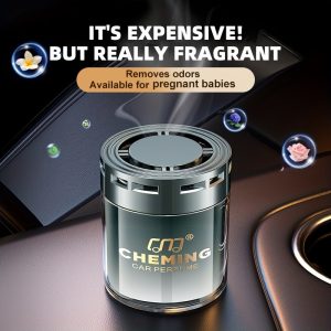 Luxury Car Air Freshener - Long-lasting Cologne Scent, Solid Perfume Balm & Flowing Sand Aromatherapy, Decorative Accessory