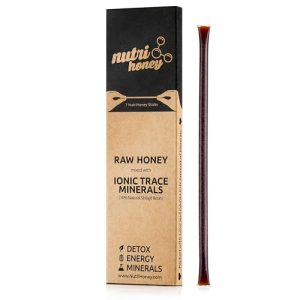 Natural Shilajit Honey Sticks - Shilajit Resin with Raw Honey, Fulvic Acid & Trace Minerals, Plant Based Nutrients for Energy, Immune Support & Vitali