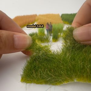 Scale Model Grass Bundle - 1.2cm -torn, Irregular Shaped - Polyamide Material For Military , Train Sand Table Scenery, Miniature - Model Kits For Hobbyists Age 14+