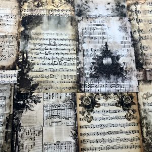 Vigus 10 Style Description Garbage Journal Magazines - A5 Handcrafted Papers - Watercolor, Recyclable, Office Supplies