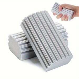 1pcs Damp Clean Duster, Magic Sponge Eraser For Household Cleaning, Reusable Dusters Cleaning Supplies For Housekeeping, Dish, Blinds, Glass, Baseboards, Vents, Window Track And Faucets
