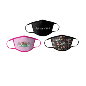 Kids' Cartoon Washable Face Masks (3-Pack) - Friends