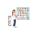 Kids’ Washable Coloring Mat with 12 Washable Markers – Alphabet & Numbers  31″x31″