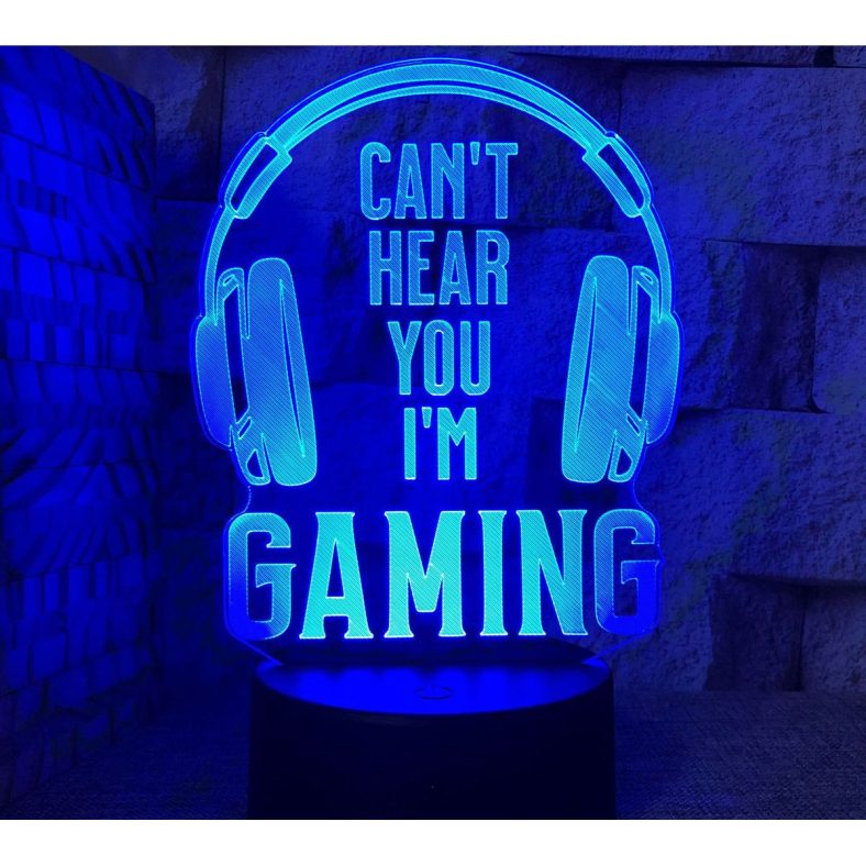 LED Gaming Atmosphere Light – Can’t Hear You, I’m Gaming