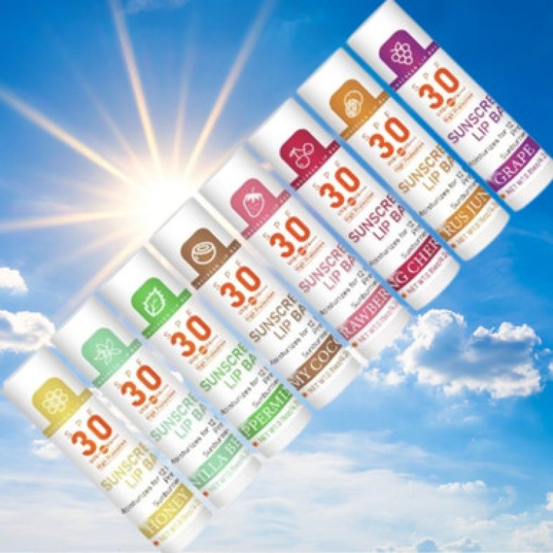 Lip Balm with Sunscreen SPF30 (4-Pack) – Strawberry