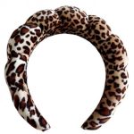 Modlily Dark Coffee Leopard Hair Accessory Headband – One Size