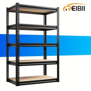 Storage Shelves 5 Tier Garage Shelving 1520lbs Garage Storage Shelves, Shelving Units And Storage Adjustable Heavy Duty Shelving Utility Rack Shelf For Pantry 59.8" H X 27.6" W X 11.8" D