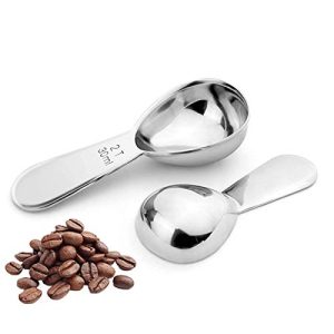 2 Tablespoon Measuring Spoon, Coffee Scoop Stainless Steel With Accurate Measurement Short Handle Metal Spoons 2Pcs Set For Tea Sugar Flour (1 tbsp &