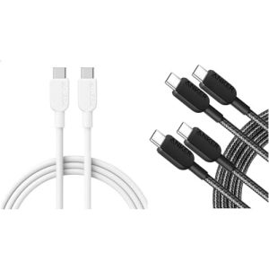 Anker USB C Cable, 310 USB C to USB C Cable (6ft,60W/3A) & USB C to USB C Cable (6ft, 2Pack) (60W/3A)