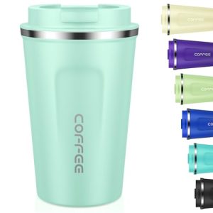 KETIEE Travel Coffee Mug 12oz: Insulated Coffee Cup with Leakproof Lid, Coffee Tumbler, Reusable Coffee Cups with Seal Lid, Vacuum Stainless Steel Cof