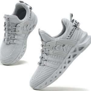 koppu Kids Shoes Running Shoes Girls Boys Primary School Students Sports Shoes Spring and Autumn Casual Shoes 9 Toddler Grey-4